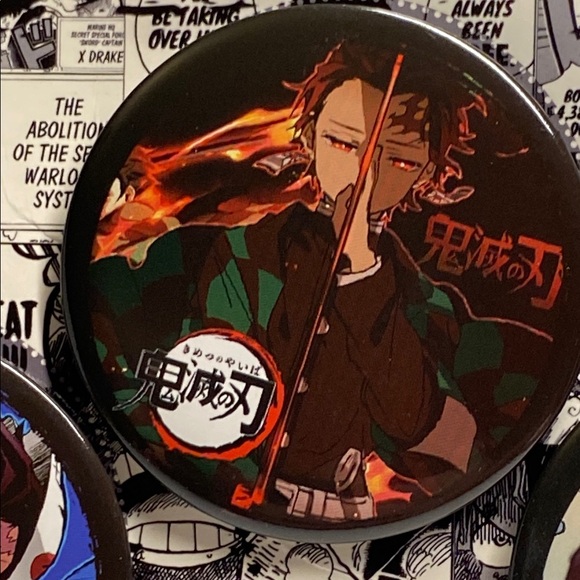 Anime Button 4pc Set - Multicolor - Picture 6 of 7